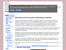 Tablet Screenshot of lancashirebeekeepers.org.uk